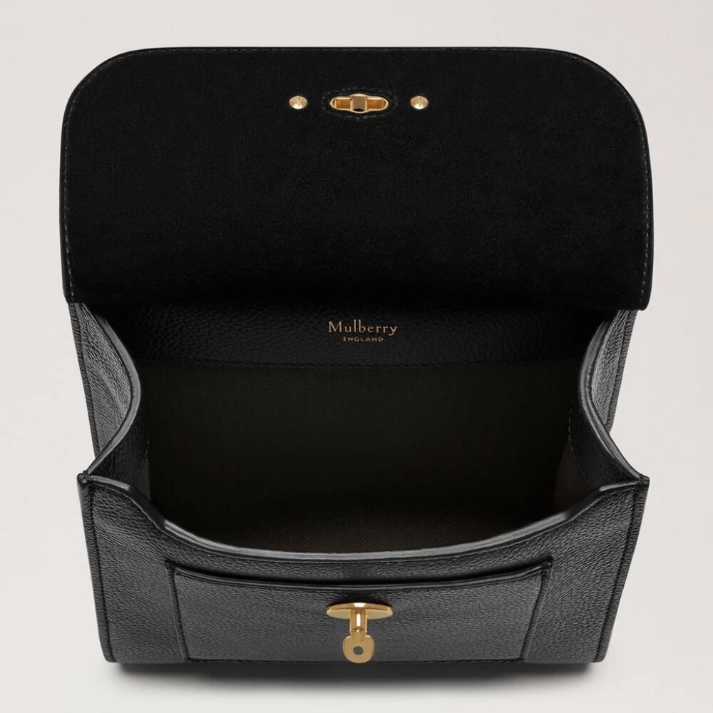 Mulberry Small Antony - Black Small Classic Grain - Picture 4 of 12